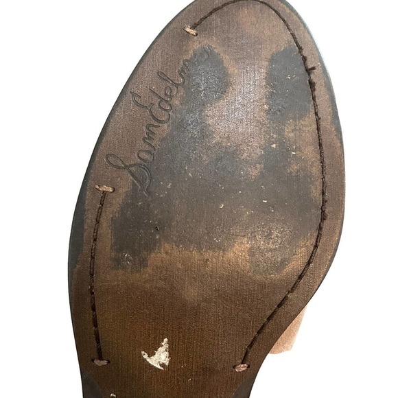 Sam Edelman Pheonix Leather Taupe Ankle Boots - Picture 14 of 15